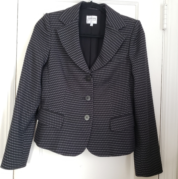 Armani Grey Stripe Blazer - Picture 1 of 9